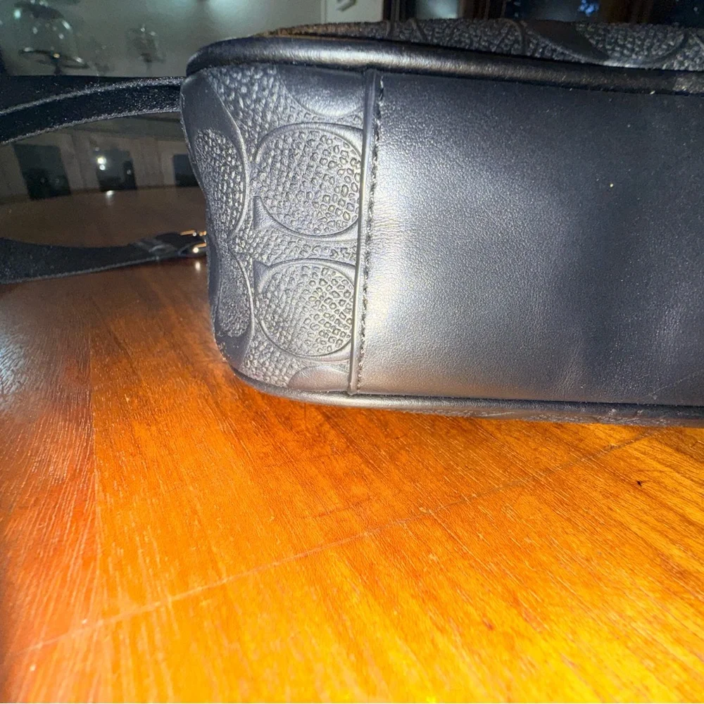 Coach Black Leather heavy duty briefcase Bag